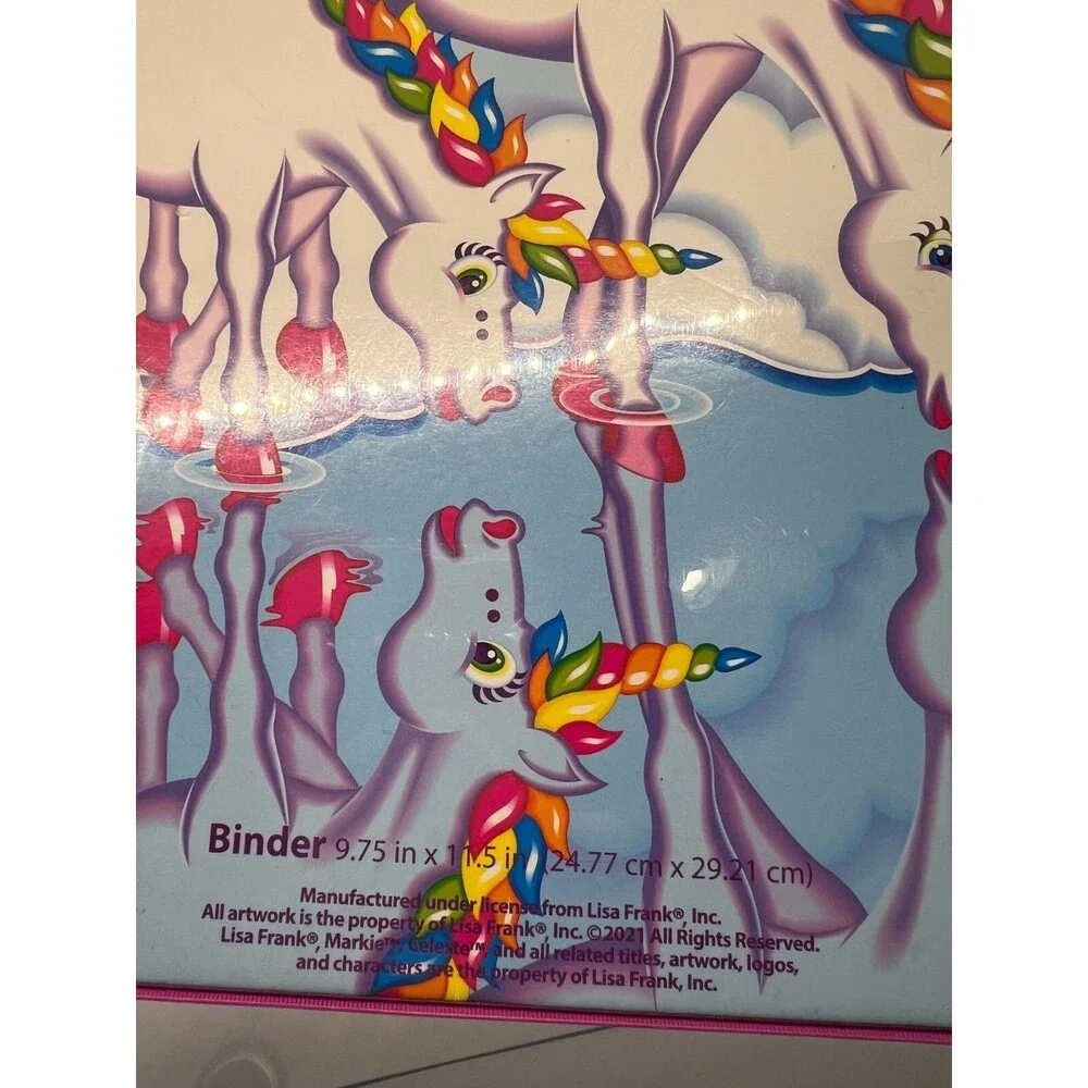 Lisa Frank 3 Ring Binder 30 Happy Birthday Markie Celeste Folder Dancing Dolphin
